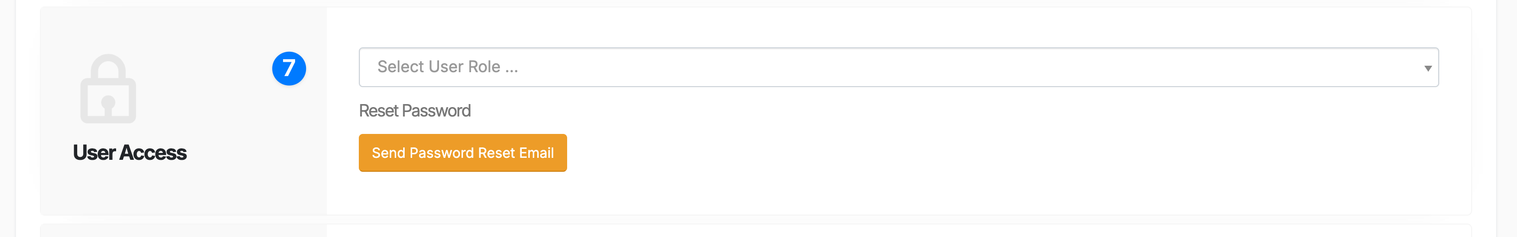 User Role Settings Screenshot