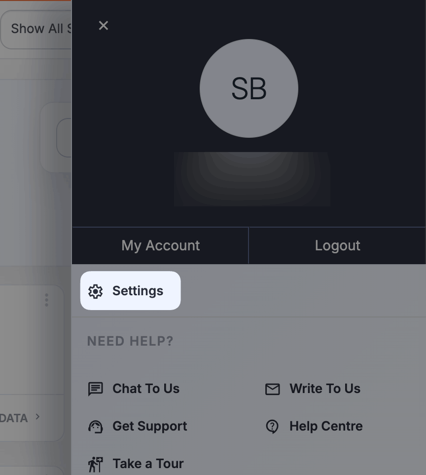 Access Settings Screenshot